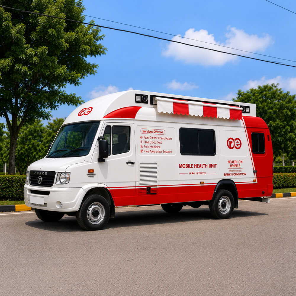 Community healthcare workers providing medical support